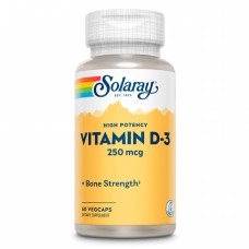 Вітамін Д3 10.000 IU, Super Strength Vitamin D-3 250mcg - 60 vcaps Solaray