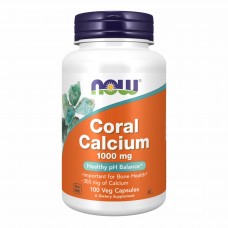 Кораловий Кальцій, Coral Calcium 1000mg - 100 vcaps Now Foods