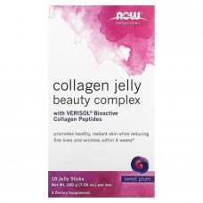 Коллаген NOW Solutions Collagen Jelly Beauty Complex 10 Jelly Sticks*20 g (Sweet Plum) NOW