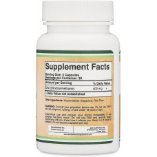 Дініндолілметан Double Wood DIM (Diindolylmethane) 400 mg (на 2 капсули), 60 capsules