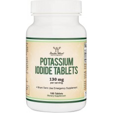 Йодид калия Double Wood Potassium Iodide 130 mg (на 2 таблетки), 180 tabl