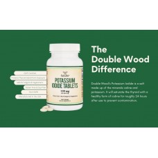 Йодид калію Double Wood Potassium Iodide 130 mg (на 2 таблетки), 180 tabl