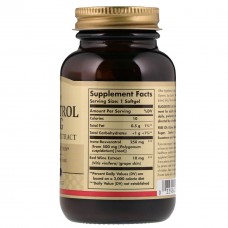 Ресвератрол Solgar Resveratrol, 250 mg, 30 Softgels