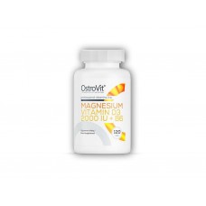 Магній + Вітамін D3 2000 IU + B6 OstroVit Magnesium + Vitamin D3 2000 IU + B6 120 tabs