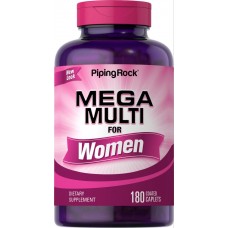 Вітамінно-мінеральний комплекс для жінок Piping Rock Woman's Mega Multi 180 Coated Caplets