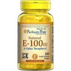 Витамин Е Puritan's Pride Vitamin E-100 IU 100% Natural 100 softgels