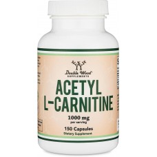 Ацетил L-карнитин Double Wood Acetyl L-Carnitine 1000 mg (на 2 капсули), 150caps