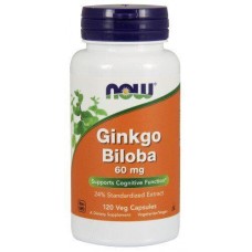 Гінкго білоба Now Foods (Ginkgo Biloba) 60 мг 120 капсул