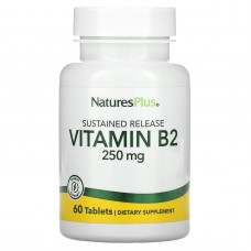 Рибофлавін вітамін B2 Nature's Plus (Riboflavin Vitamin B2) 250 мг 60 таблеток