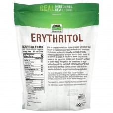 Ерітритол натуральний підсолоджувач Now Foods (100% Pure Erythritol Crystalline) 1,134 кг