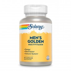 Чоловічі мультивітаміни, Men's Golden Multi-Vitamin - 90 caps Solaray