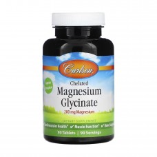 Хелатный Магний Глицинат, Carlson Chelated Magnesium Glycinate - 90 tabs Carlson Laboratories