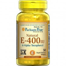 Вітамін Е Puritan's Pride Vitamin E-400 I.U 100% Natural Mixed Tocopherols 50 softgels Puritan's Pride