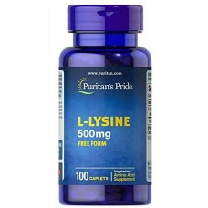 L-лизин Puritan's Pride L-Lysine 500 mg  100 Caplets Puritan's Pride