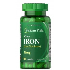 Железо Puritan's Pride Easy Iron 28 mg (Iron Glycinate) 90capsules Puritan's Pride