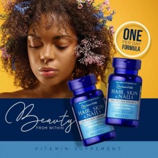 Комплекс для волос, кожи и ногтей Puritan's Pride Hair, Skin & Nails One Per Day Formula 30 Softgels  Puritan's Pride