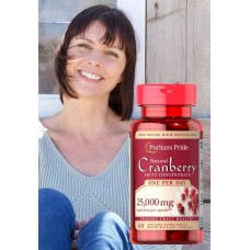 Клюква Puritan's Pride Cranberry Fruit Concentrate 25000 mg 60 Softgels  Puritan's Pride