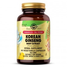 Екстракт кореня корейського женьшеню Solgar (Korean Ginseng Root Extract) 60 рослинних капсул