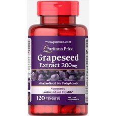 Екстракт виноградної кісточки Puritan's Pride (Grapeseed Extract) 200 мг 120 капсул