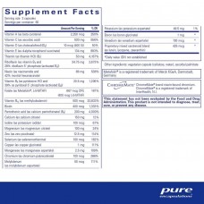 Мультивітаміни та мінерали без заліза Pure Encapsulations (Nutrient 950 w/o Iron) 180 капсул