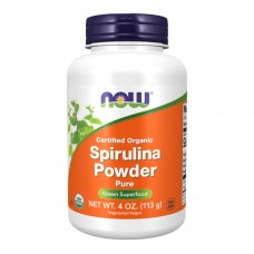 Органічна Спіруліна, Organic Spirulina Powder - 113g Now Foods