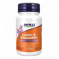 Лютеїн і зеаксантин, Lutein & Zeazanthin - 60 sgels Now Foods