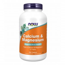 Кальцій і Магній, Calcium Magnesium - 250 tabs Now Foods