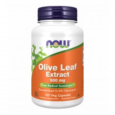 Экстракт из листьев оливкового дерева, Olive Leaf Extract 500mg - 120 vcaps Now Foods