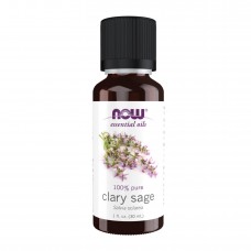 Эфирное масло шалфея, Clary Sage Oil - 30ml Now Foods