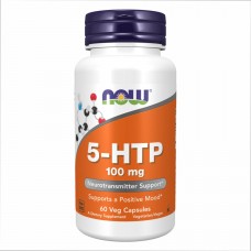 NOW Foods, 5-HTP, 100 мг, 60 вегетарианских капсул Now Foods