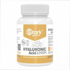 Гіалуронова кислота та МСМ, Hyaluronic Acid & MSM 50mg - 60caps Stark Pharm