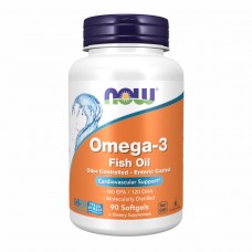 Очищенная Омега 3, Omega-3 Enteric - 90 sgels Now Foods
