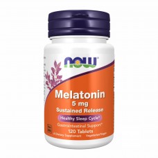 Мелатонін, Melatonin 5 mg - 120 tabs Now Foods