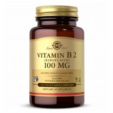 Вітамін В-2, Vitamin B2 100 mg (Riboflavin) - 100 Vcaps Solgar