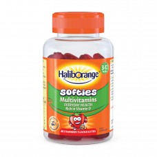 Мультивітаміни для дітей, Softies Multivitamins - 60 softgels Strawberry Haliborange