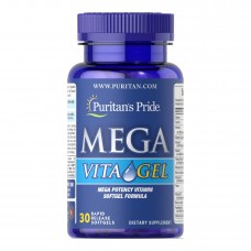 Вітамінно-мінеральна формула, Mega VitaGel - 30softgels Puritans Pride