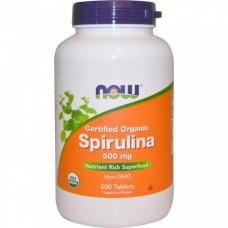 Спіруліна, Spirulina, Now Foods, 500 мг, 500 таблеток