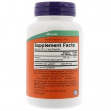 Кораловий кальцій, Coral Calcium, Now Foods, 1000 мг, 100 капсул