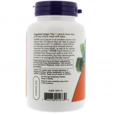 Кораловий кальцій, Coral Calcium, Now Foods, 1000 мг, 100 капсул