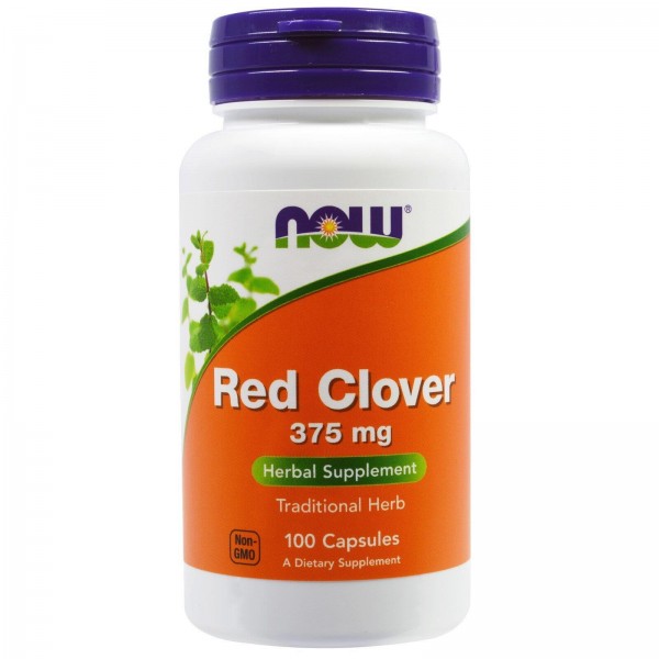 Червона конюшина, Red Clover, Now Foods, 375 мг, 100 капсул