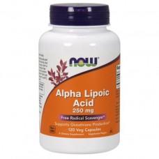 Альфа-липоевая кислота NOW Alpha Lipoic Acid 250 mg 120 caps GMP