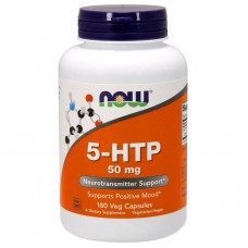 5-HTP, 5- гідрокси L- триптофан, Now Foods, 50 мг, 180 капсул