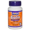 Біотин, Biotin, Now Foods, 1000 мкг, 100 капсул
