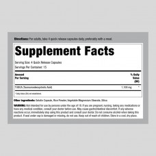 Тауроурзодезоксихолева кислота Piping Rock Tudca 1100 mg (per serving) 70 Quick Release Capsules  Piping Rock