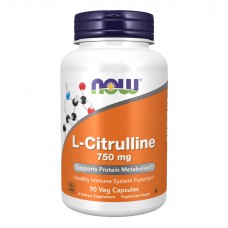 Л Цитрулін, Citrulline 750mg - 90 vcaps Now Foods