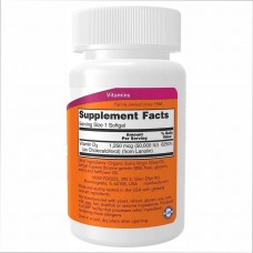 Вітамін Д3, Vitamin D-3 50,000 IU - 50 softgels Now Foods