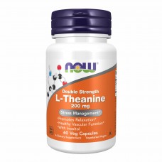 Л Теанин, L-Theanine 200mg - 60 vcaps Now Foods