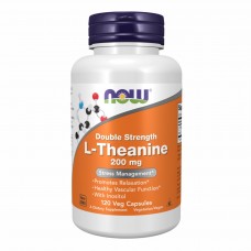 Л Теанин, L-Theanine 200mg - 120 vcaps Now Foods