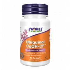 Убихинол, CoQH-CF Ubiquinol - 60 sgels Now Foods