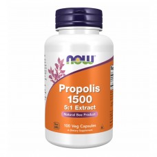 Прополіс бджолиний, Propolis 1500 5-1 Extract - 100vcaps Now Foods